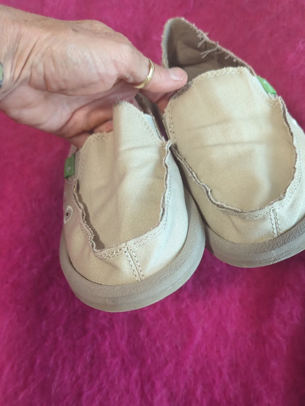 Sanuk Donna Hemp Slip On Like new Size 6